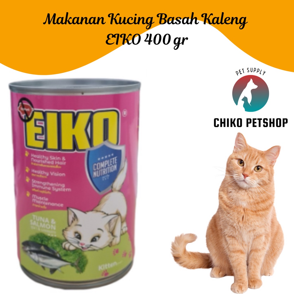 Makanan Kucing Basah Kaleng EIKO Kemasan 400 gr | EIKO 400 gr