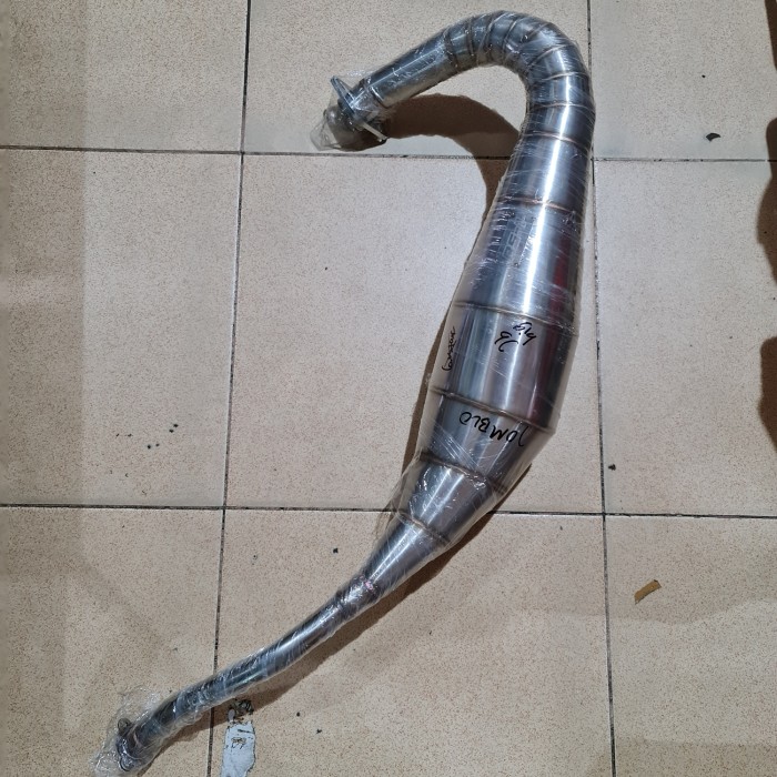 perut chamber Knalpot RS1 ProMax 42 Stenlis Kompetisi Ninja R RR SS