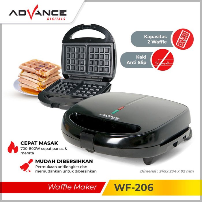 Advance WF-206 Waffle Maker Pembuat Wafel