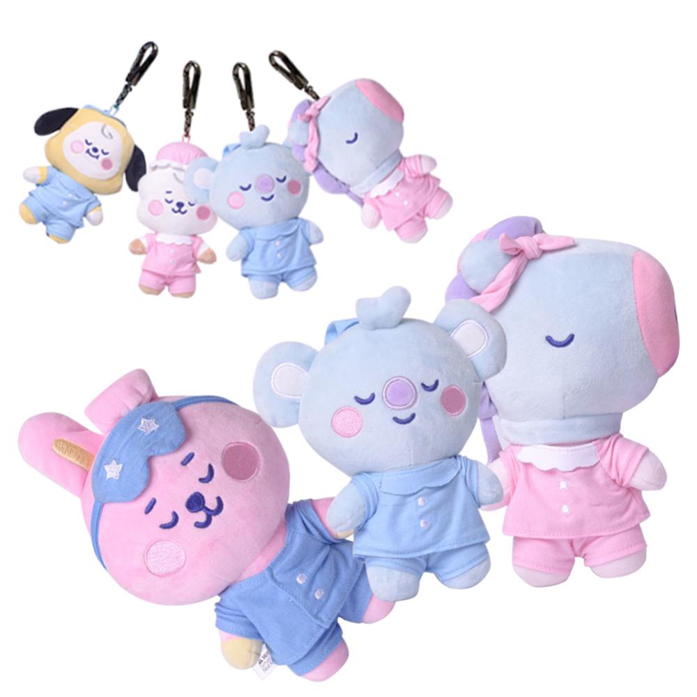 Timekey Gantungan Kunci Boneka Stuffed Plush Kartun Tata Cooky Chimmy Koya Shooky Mang RJ cannot miss it B62 Ukuran 10cm / 20cm