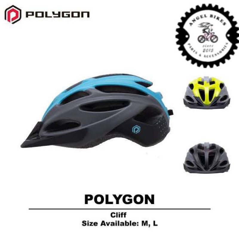 Helm Polygon Cliff Helm sepeda mtb sepeda gunung helm sepeda Polygon Cliff