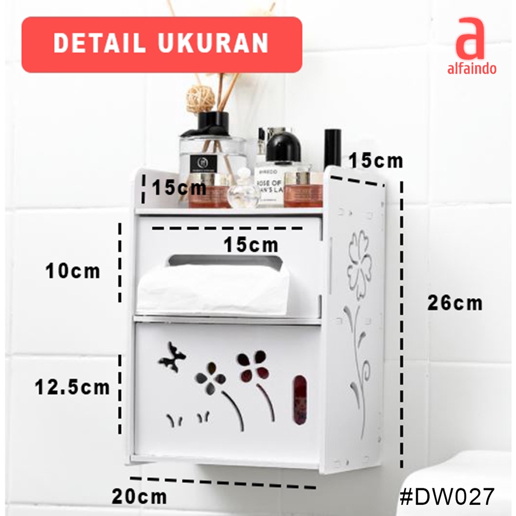 Alfaindo DW024 Rak Dinding/Meja Desktop storage Rak vintage DOMESTIC