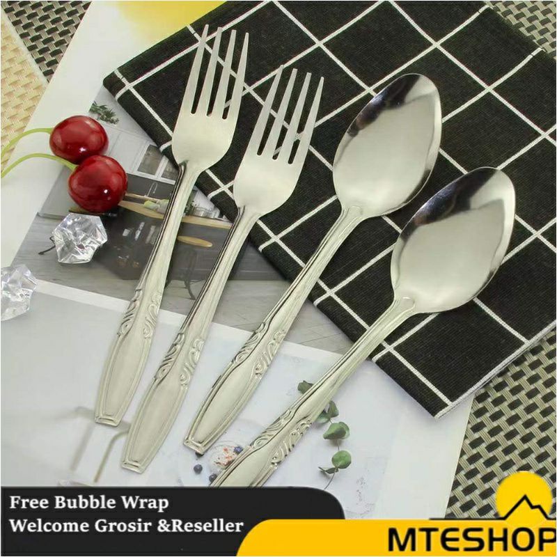 COD SM88 1 LUSIN Sendok Makan stainless tebal makan stainless sendok tebal 18cm n