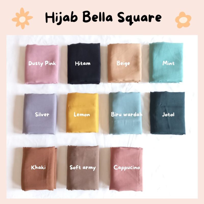 Hijab Bella Square Jilbab Segi Empat Premium