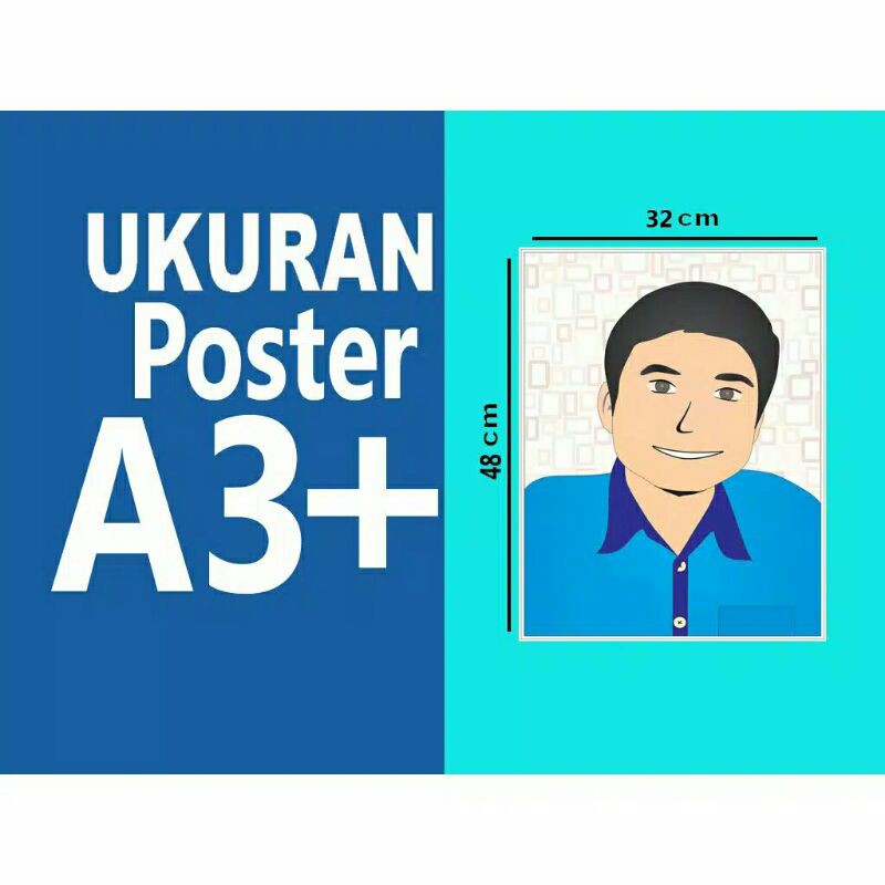 

CETAK POSTER A3+ LAMINASI GLOSSY