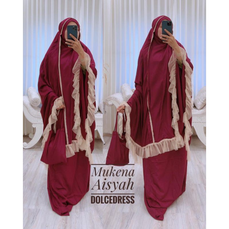 MUKENA DOLCE DRESS AISYAH BIG SIZE BY DOLCE DRESS ORI