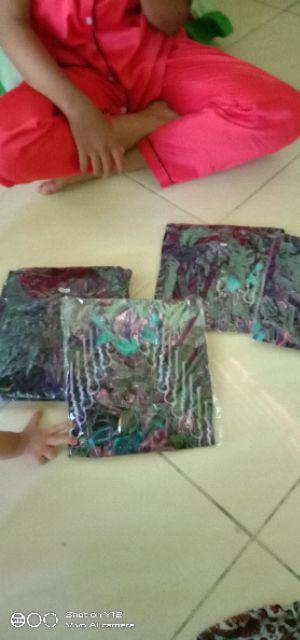 Baju Batik Couple Keluarga Motif Pager Bumi Magenta Seragam Gamis Busui Terbaru