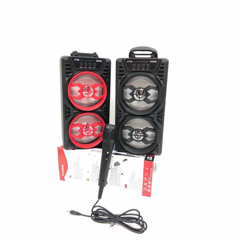 Speaker Bluetooth XTM 2258 +Mic Karaoke COD