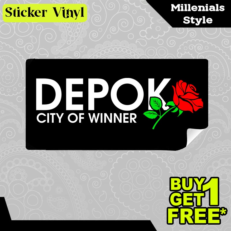 

Stiker Sticker Depok City of Winner Tulisan Kalimat Keren dan Inspiratif Aesthetic Bahan Vinyl Satuan Anti Air