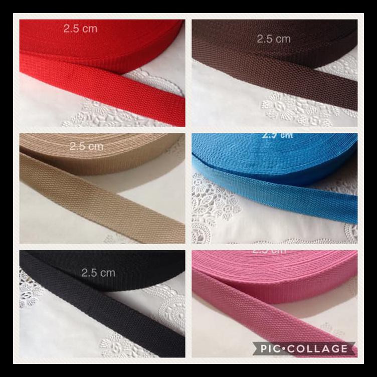 

Webbing 2.5 Cm Katun Poly (Roll) Bergaransi