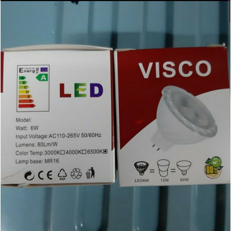 Lampu Sorot MR 16 VISCO 6W MR16 Downlight