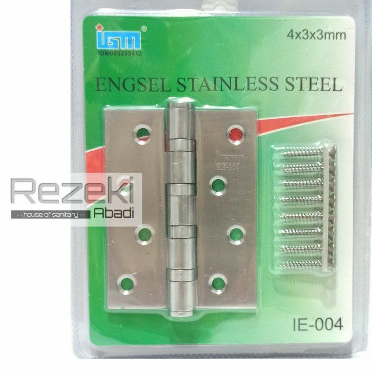 Engsel Pintu 4 inchi Stainless Sus304 - Engsel Stainless Murah