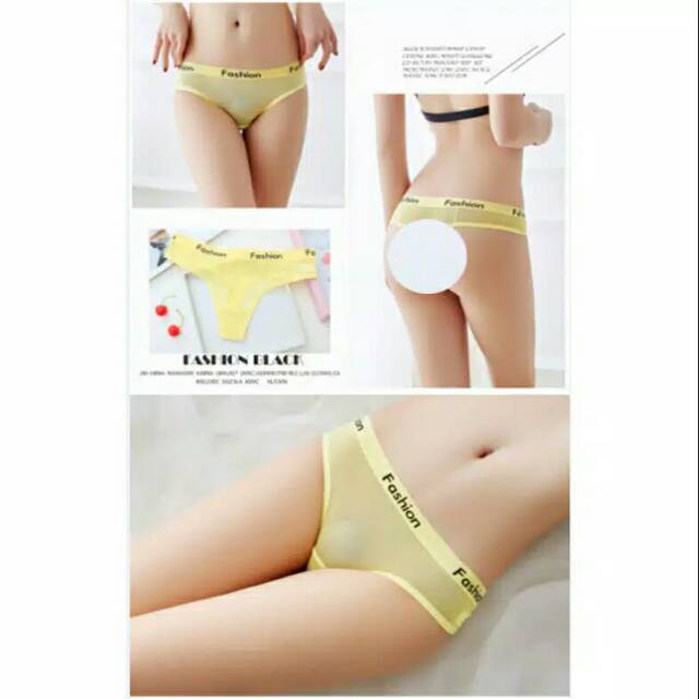 Celana Dalam Wanita Sexy g string Seamless Transparan Fashion