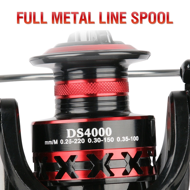 Reel Pancing Ds7000 Max Drag 13kg 5.2: 1 Kecepatan Tinggi Bahan Metal