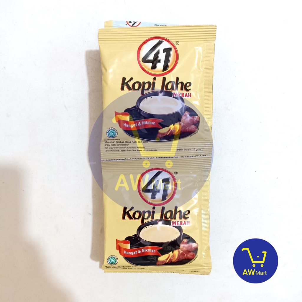 41 JAHE MERAH RENCENG / KOPI JAHE/ SUSU JAHE/ WEDANG JAHE (10 SACHET X 23GRAM)