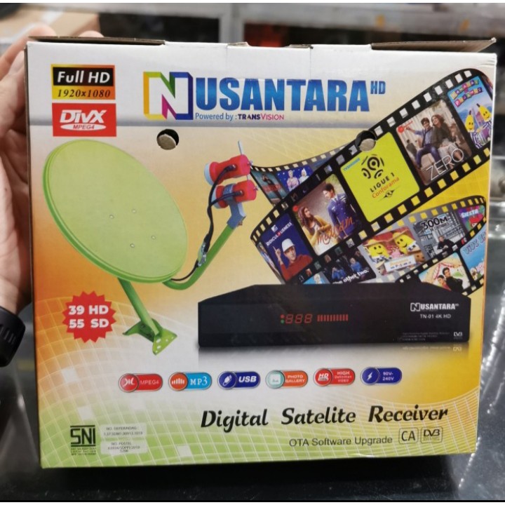 Receiver Nusantara TN 01 4k HD BISA MNC GROUP RCTI KVISION