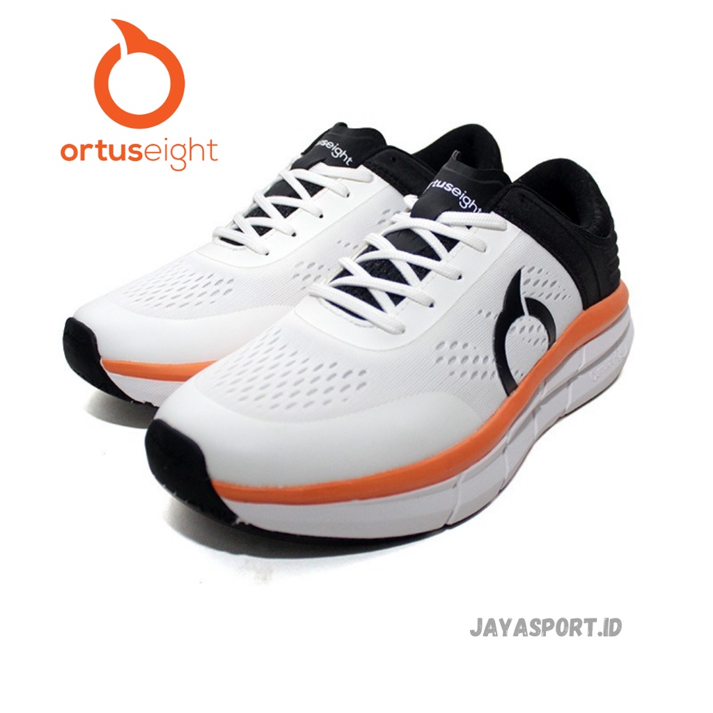 SEPATU RUNNING ORTUSEIGHT HYPERGLIDE WHITE ORTRANGE BLACK