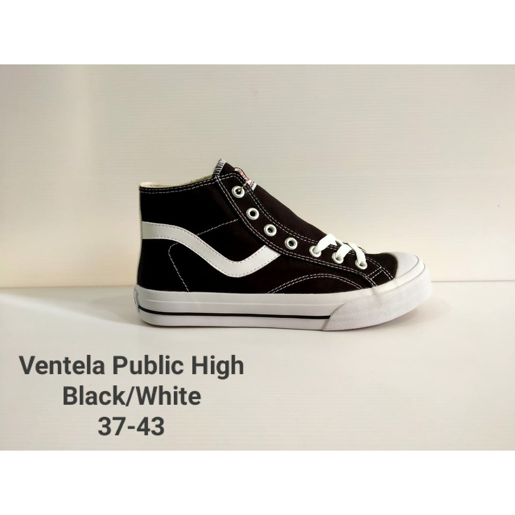 Ventela Public High Black White Original