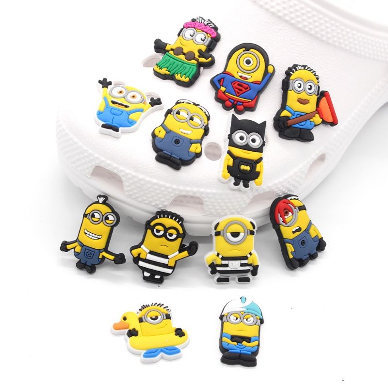 Jibbitz Crocs Minion Feat Paw Patrol Trend Pin Sandal Untuk Anak Laki Laki Dan Perempuan