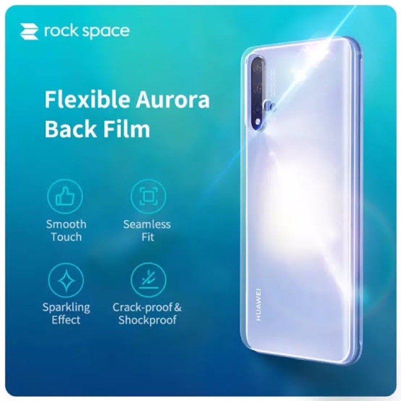 Anti Gores back film pelindung belakang hp hydrol Gel Rock Space(anti pecah) Original