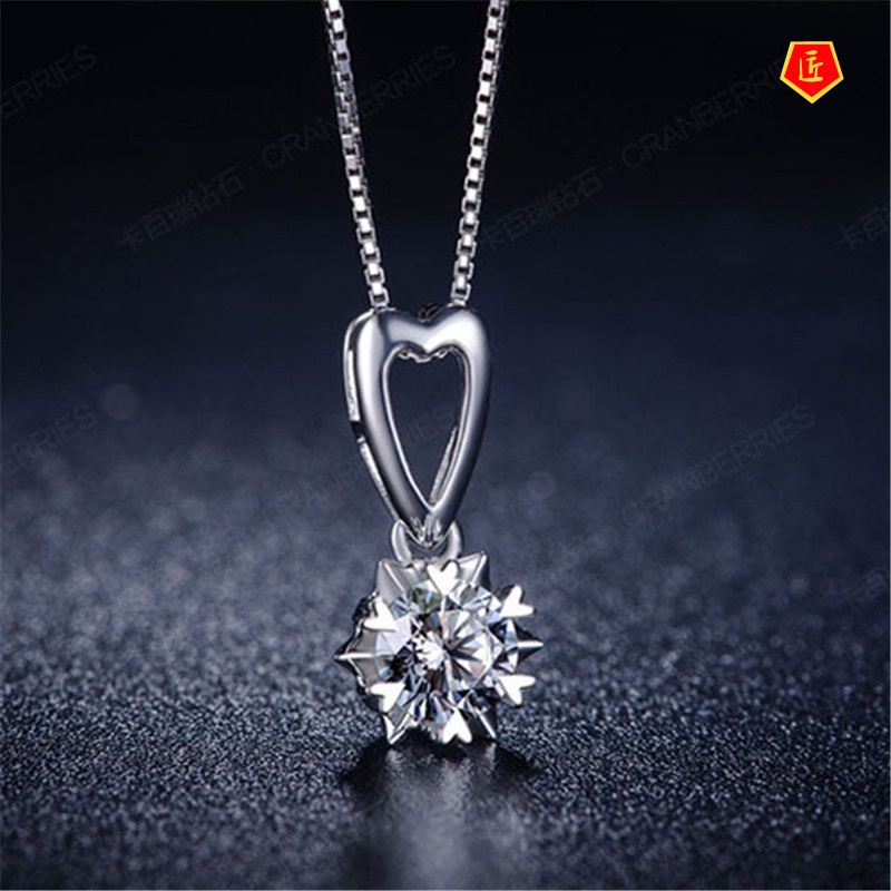 [Ready Stock]New Snowflake Short Pendant Retro Fashion