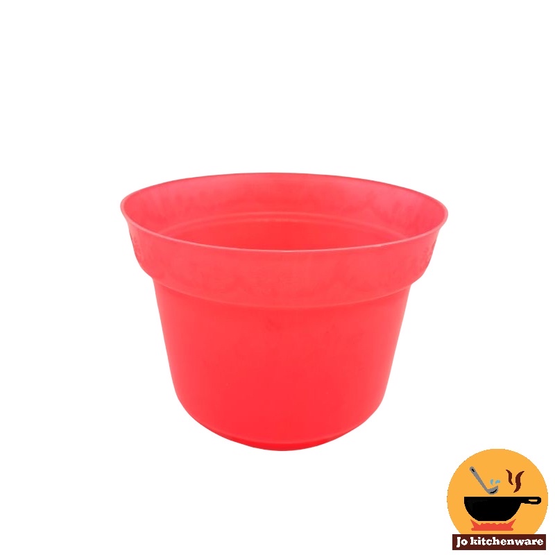 Pot bunga 30 cm set 6pcs tebal anti pecah sebaguna uniq warna