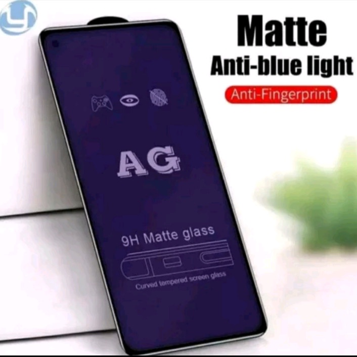 SAMSUNG A12 A01 A10 A20 A20s A30 A50 A70 A80 M10 M20 M30 M30S TEMPRED FULL BLUE LIGHT ANTI GORES KACA ANTI RADIASI MATTE TEMPERED ANTI MINYAK SCREEN GUARD PELINDUNG LAYAR FULL COVER