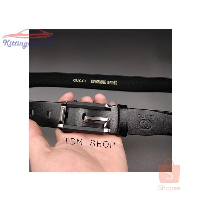 IKAT PINGGANG PRIA GESPER SABUK KTG2I189 GUCCI KULIT ASLI