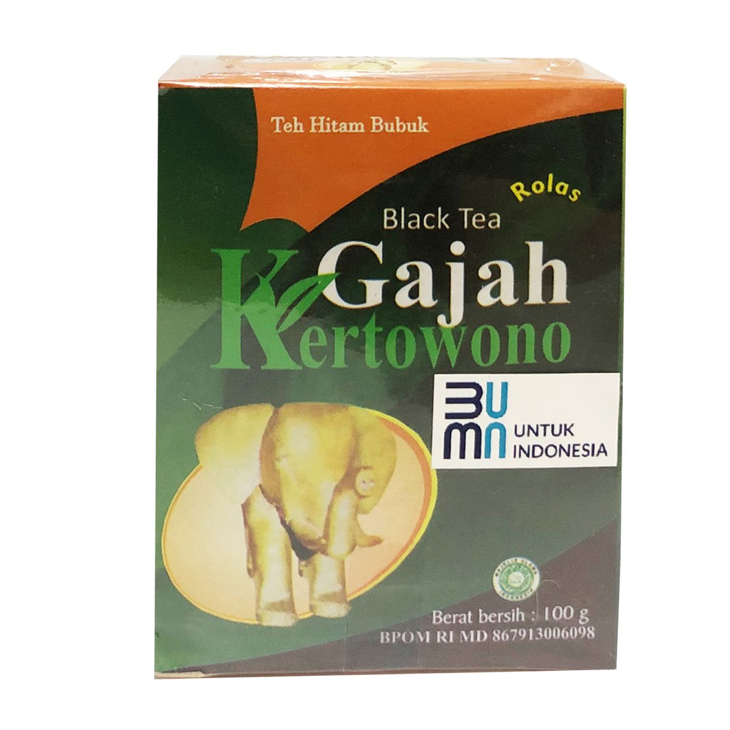 

Teh Seduh Gajah Kertowono 100 gr - Rolas teh hitam