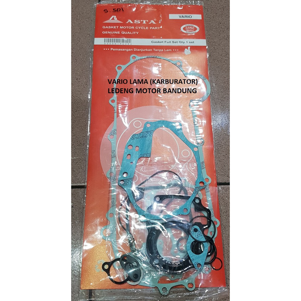 FullSet Vario Lama Karburator Paking Full Set Gasket Asta