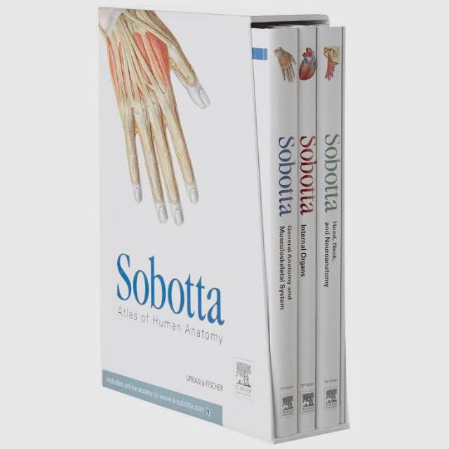 Sobotta Atlas of Human Anatomy 15th Edition English/Latin Version - Buku Second/Bekas Original