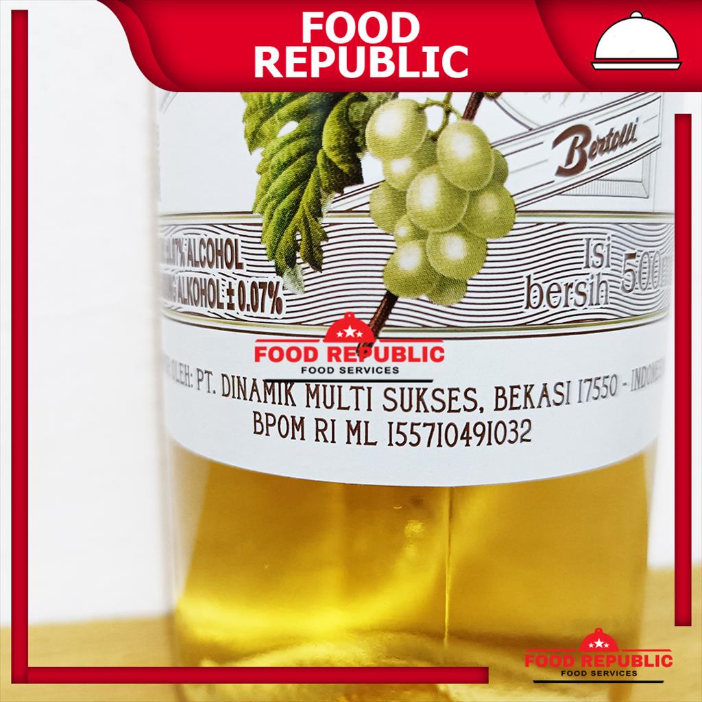 Bertolli White Wine Vinegar 500 ML / Cuka Anggur Putih Import Italy