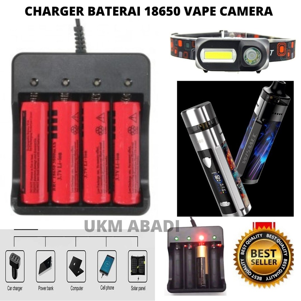 Charger Baterai 18650 Vape Kamera Powerbank 4 Slot Ms404a 111107