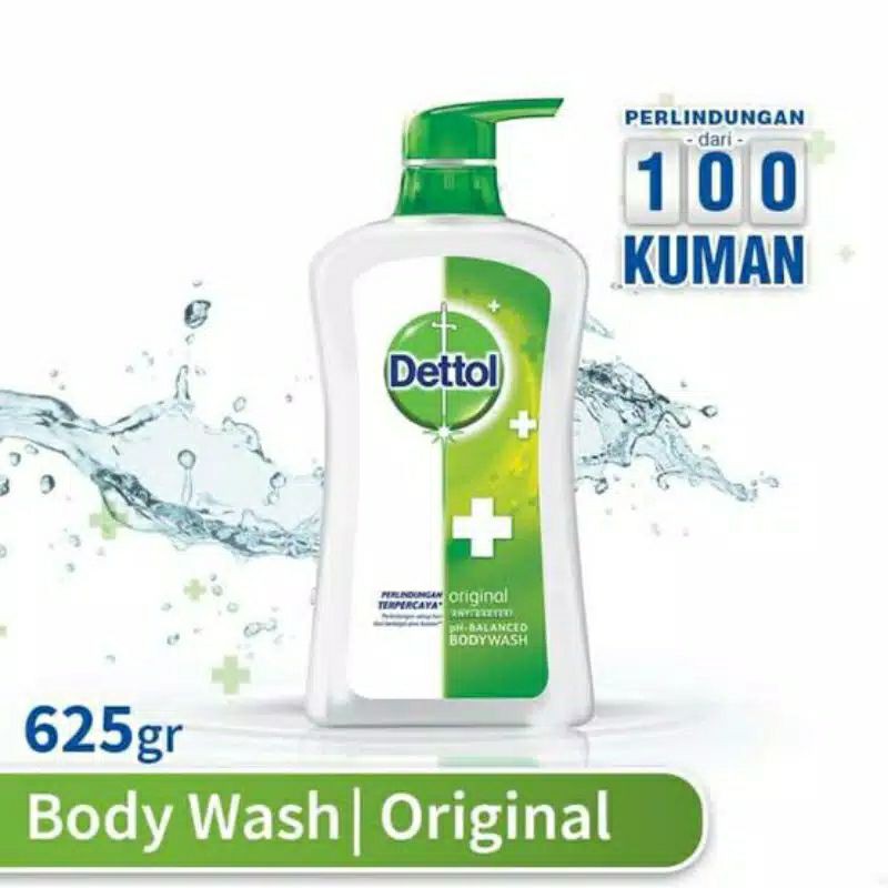 Dettol Body Wash 625gr Sabun Mandi Cair Botol Pump 625 gr All Varian Original