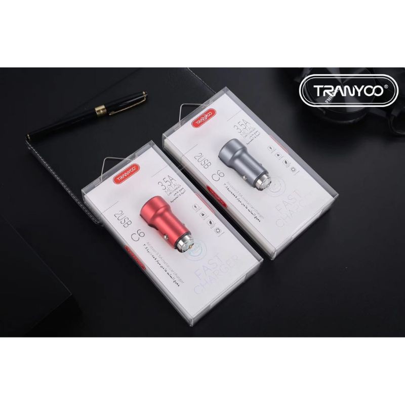 Car Charger Metal Tranyoo C6 Dual USB  3.5A Fast Charger