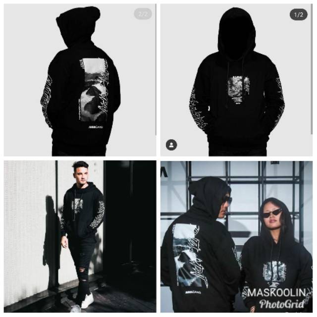 Jaket AHHA Hoodie Wayang / Raja Ampat / Gradasi / Barong Fleece Tebal