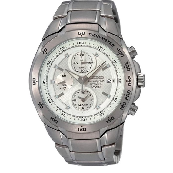 Seiko Chronograph SNAB87P1 SNAB87 Titanium