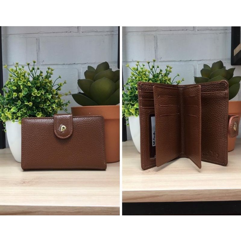 Dompet Wanita Kulit Asli Merk Papillon Original D986 Warna Asem 8 Kartu
