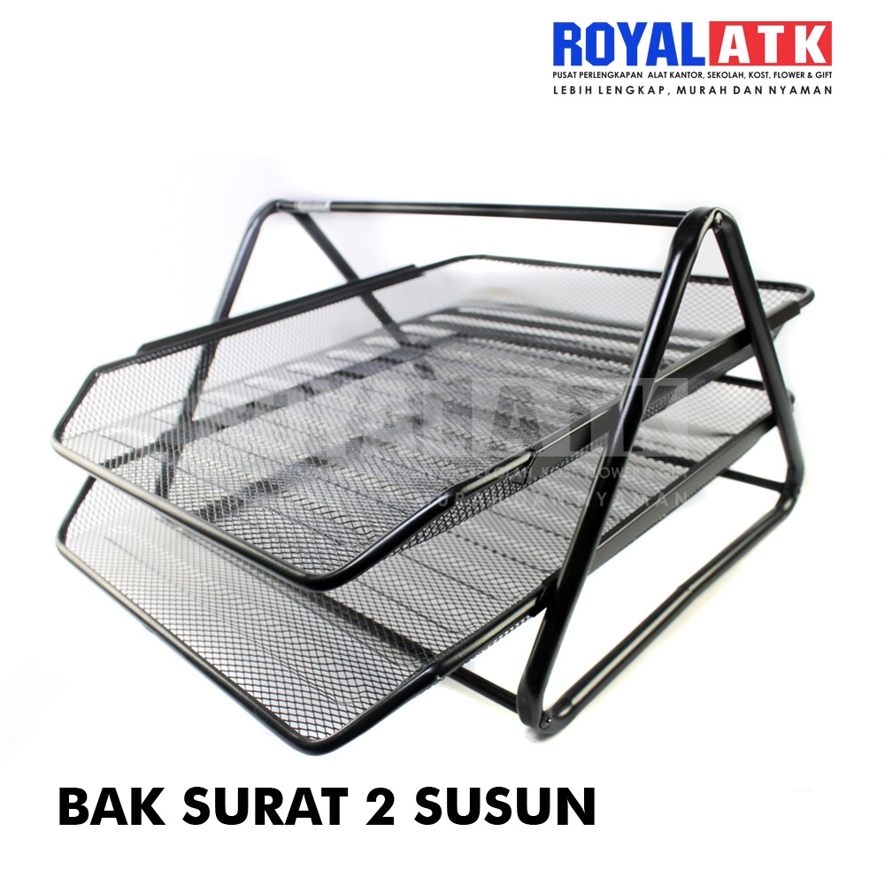 

Letter Tray / Bak Surat Ram Jaring 2 Susun