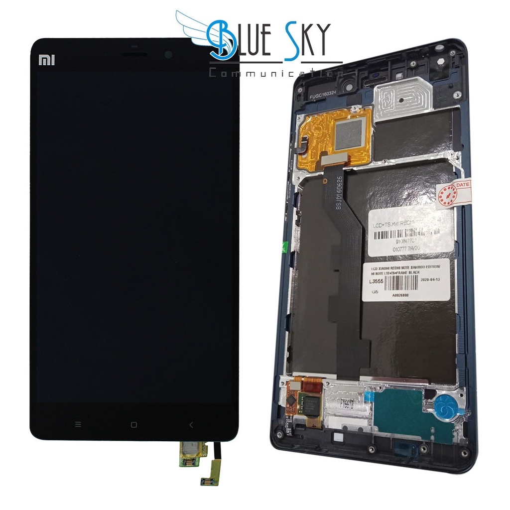 LCD TOUCHSCREEN XIAOMI REDMI NOTE BAMBOO EDITION / MI NOTE LTE FRAME