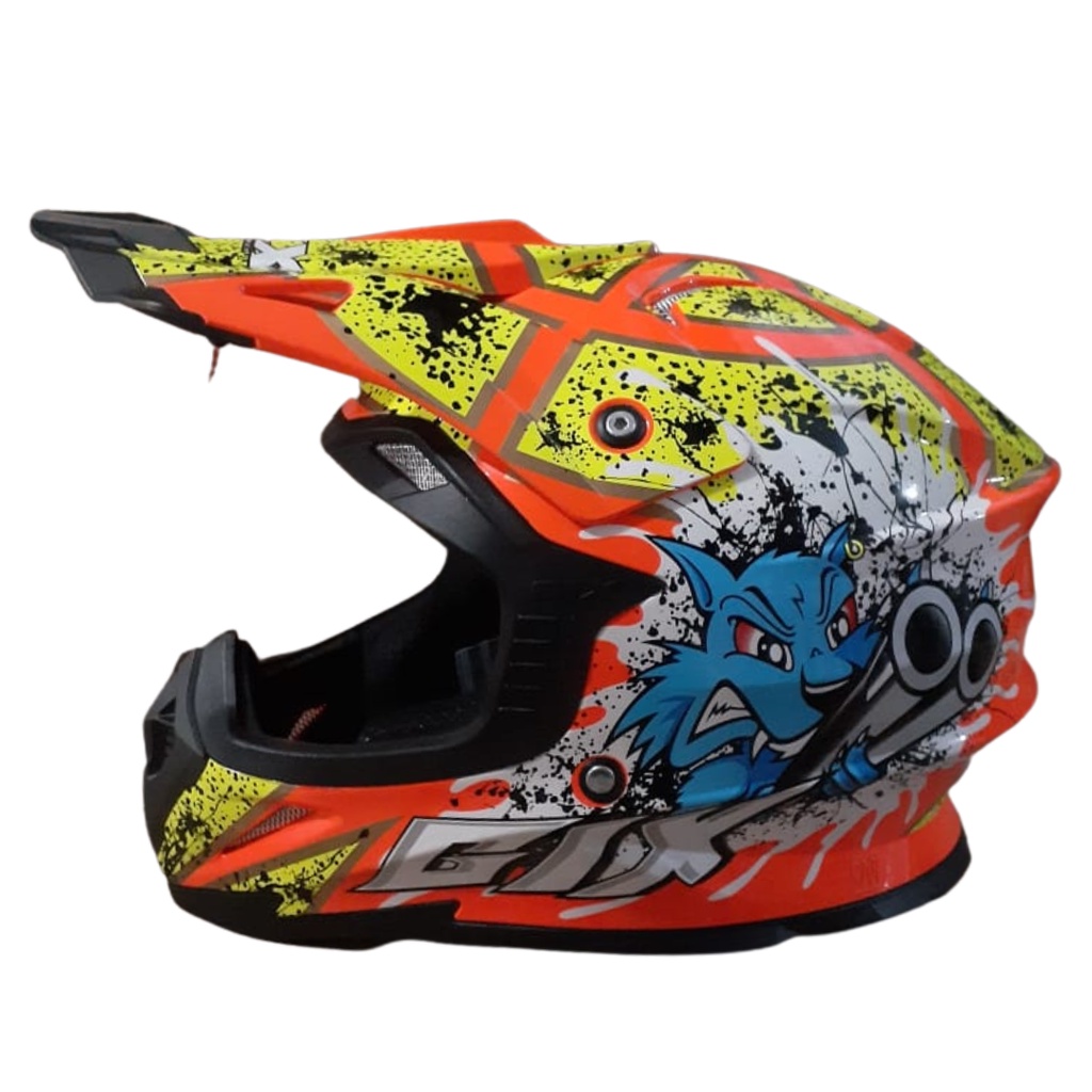 HELM CROSS MONSA MOTIF TERBARU MODEL HELM TRAIL MONSA ORIGINAL SNI