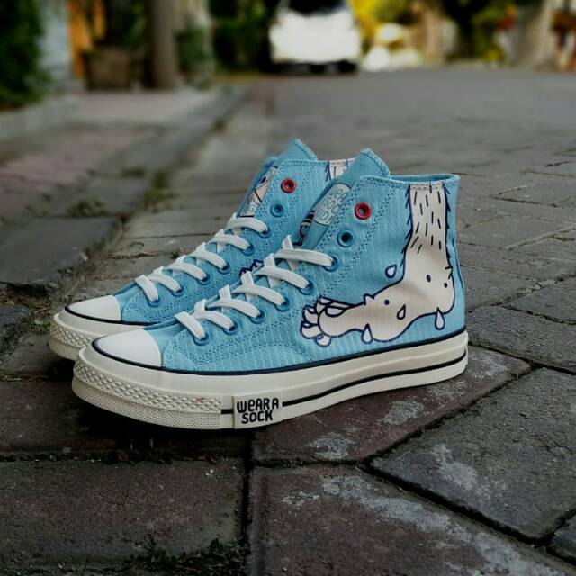 CONVERSE CT 70 HIGH WEARA SOCK BLUE