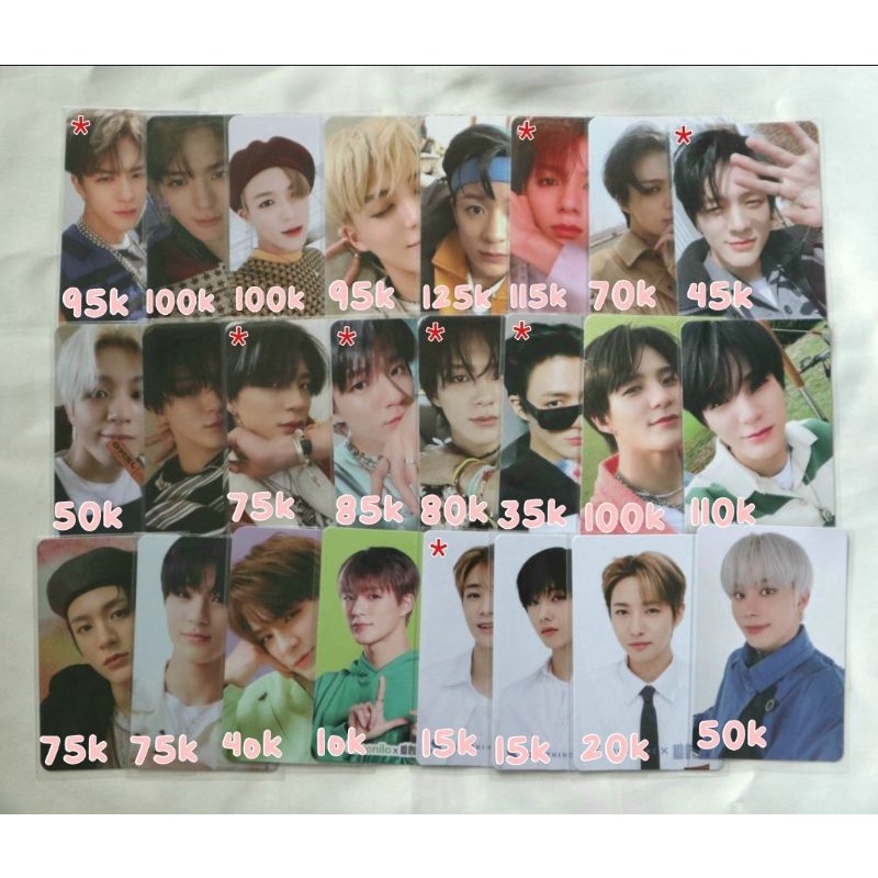 PHOTOCARD JENO nct dream photocard reload rollin we young mfal boom past resonance hot sauce chillin