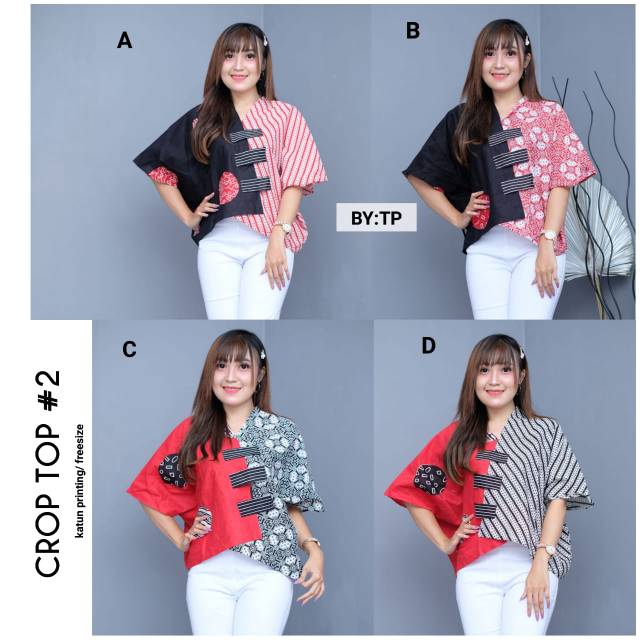 Crop top#2 batik modern trendy best