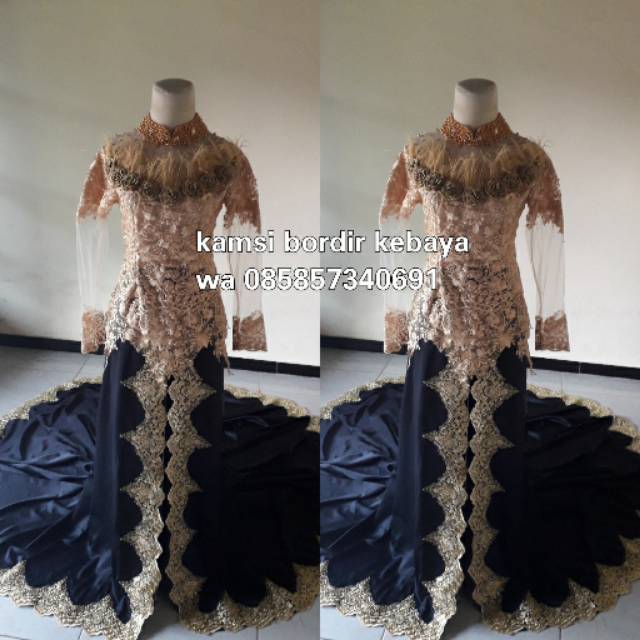 Kebaya brokat + ekor