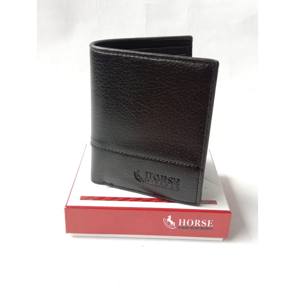 Promo Dompet Kulit Pria Import Horse Imperial Model Lipat Pendek Leather Kulit Premium Cokelat