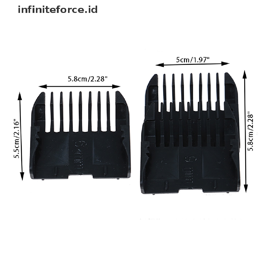 Infiniteforce.id 4pcs / Set Sisir Panduan Potong Rambut Peralatan Salon / Barber