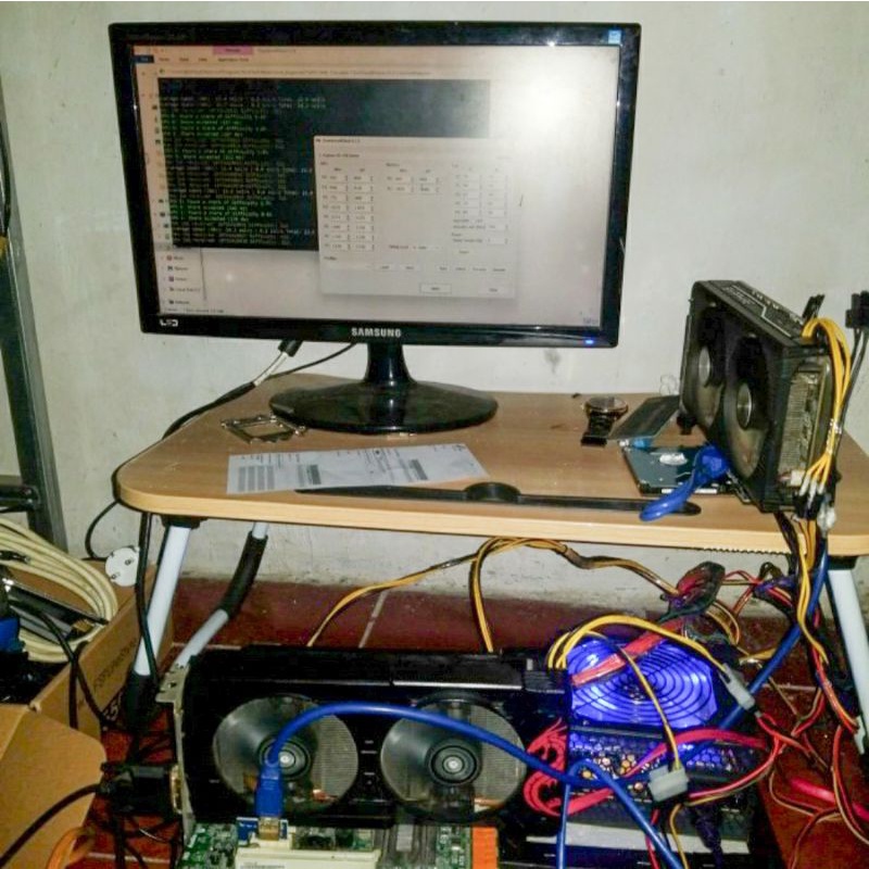 Paket mining rig hemat 2 vga