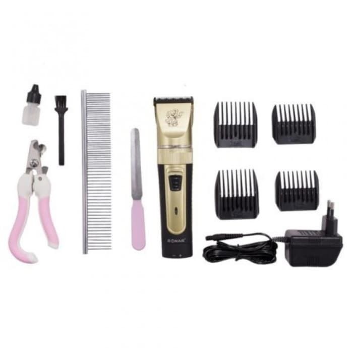 VOM Pet Clipper Kit Sonar SN-230 Rechargeable Mesin Cukur Hewan 0587