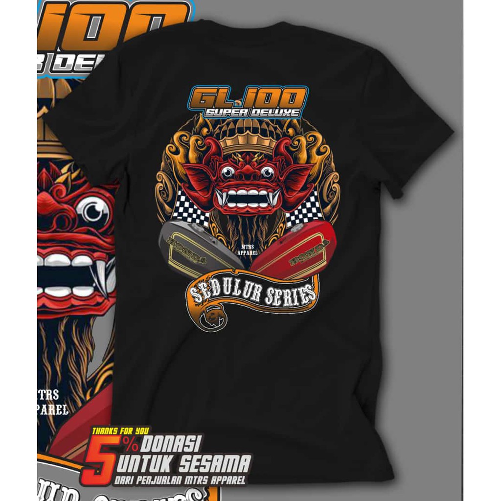 Jual Kaos Honda Gl 100 Sedulur Series Reog Bali Kaos Honda Gank Baju